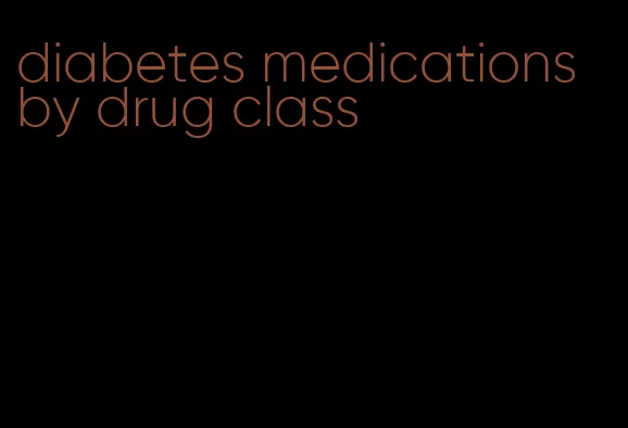 diabetes medications by drug class