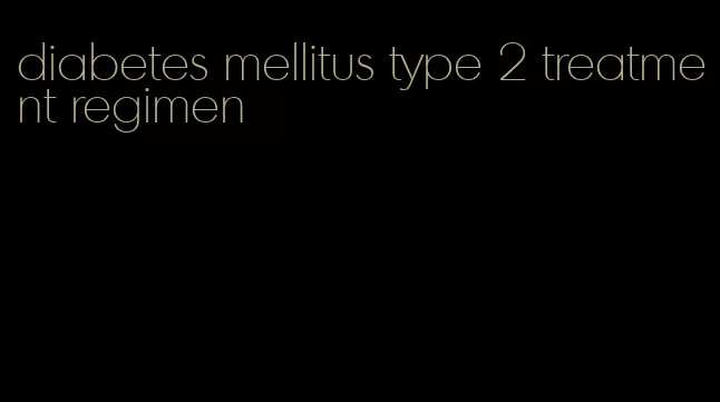 diabetes mellitus type 2 treatment regimen