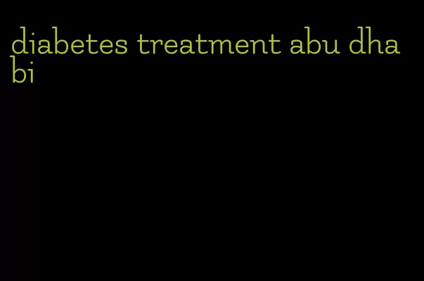 diabetes treatment abu dhabi