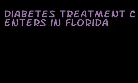 diabetes treatment centers in florida