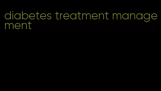 diabetes treatment management