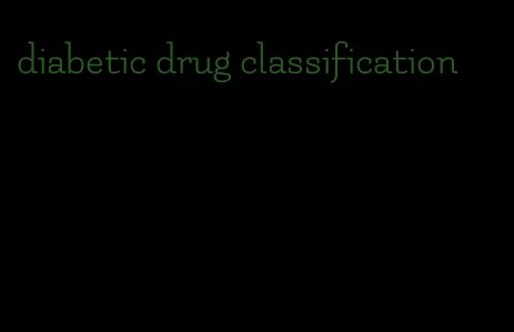 diabetic drug classification