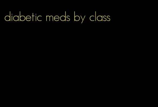 diabetic meds by class