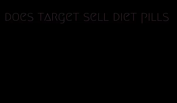 does target sell diet pills