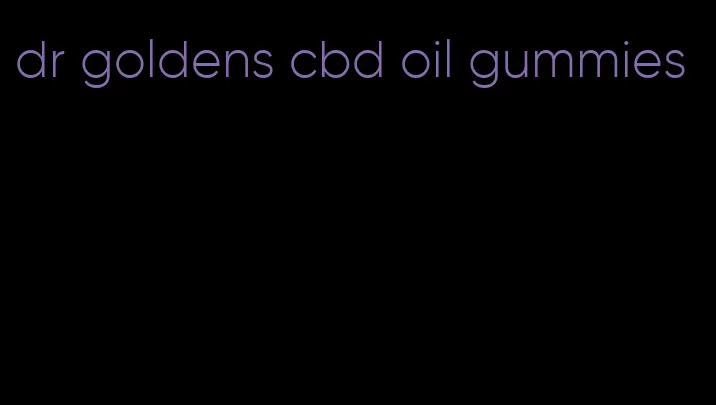 dr goldens cbd oil gummies