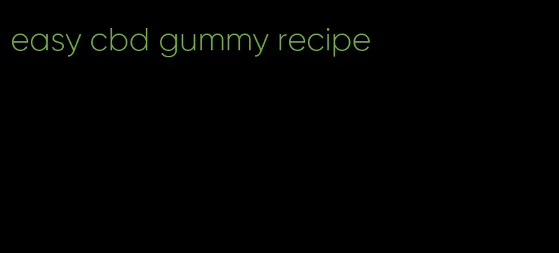 easy cbd gummy recipe