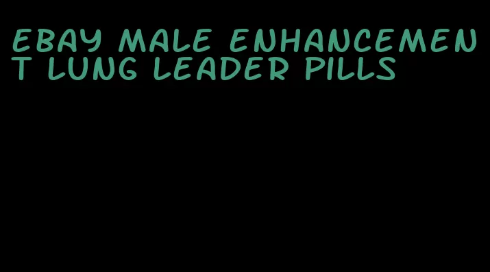 ebay male enhancement lung leader pills