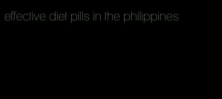 effective diet pills in the philippines