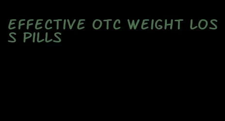 effective otc weight loss pills