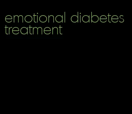 emotional diabetes treatment