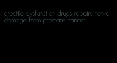 erectile dysfunction drugs repairs nerve damage from prostate cancer