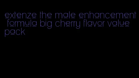 extenze the male enhancement formula big cherry flavor value pack