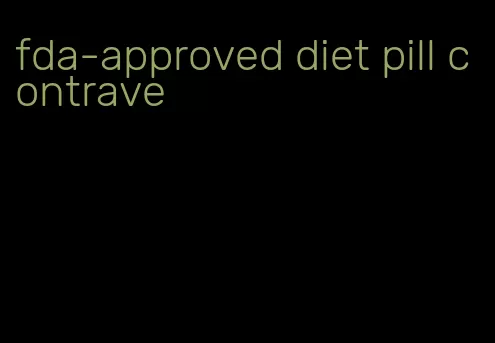 fda-approved diet pill contrave