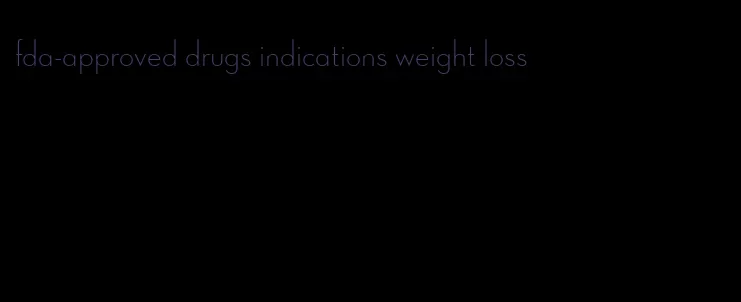 fda-approved drugs indications weight loss