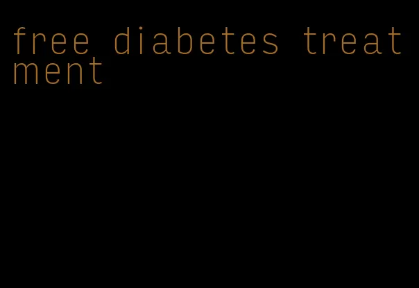 free diabetes treatment