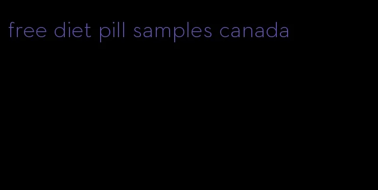 free diet pill samples canada