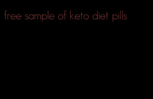 free sample of keto diet pills