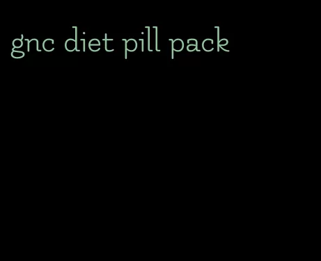 gnc diet pill pack