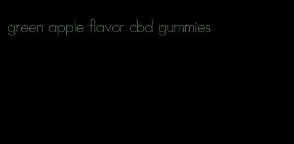 green apple flavor cbd gummies