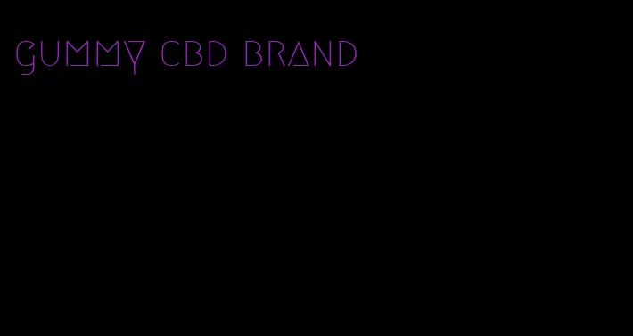 gummy cbd brand