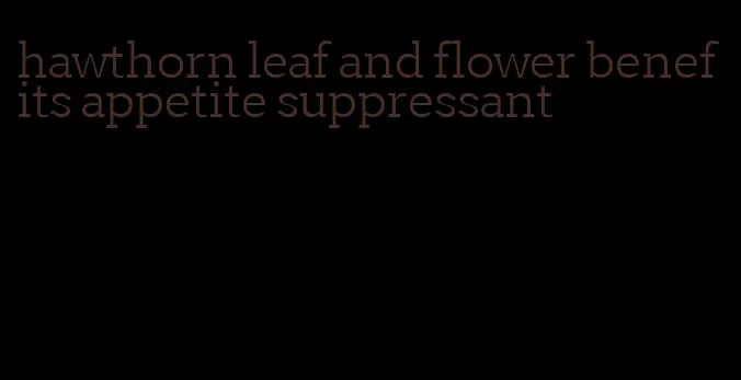 hawthorn leaf and flower benefits appetite suppressant