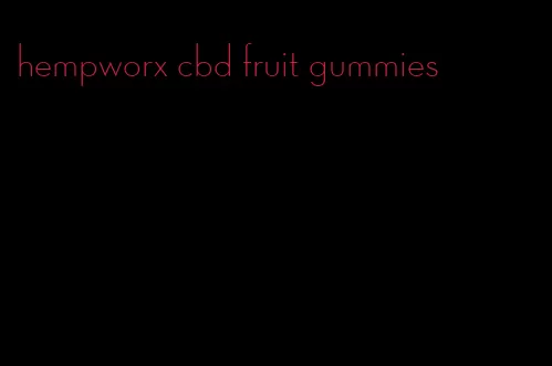 hempworx cbd fruit gummies