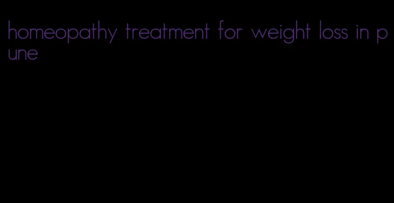 homeopathy treatment for weight loss in pune