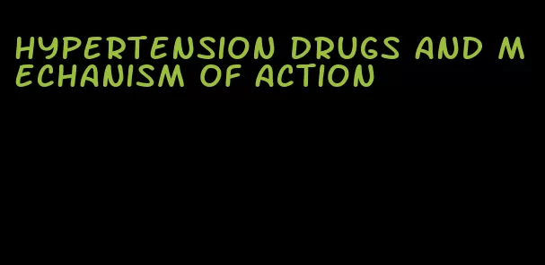 hypertension drugs and mechanism of action