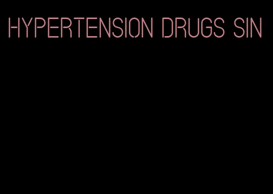 hypertension drugs sin