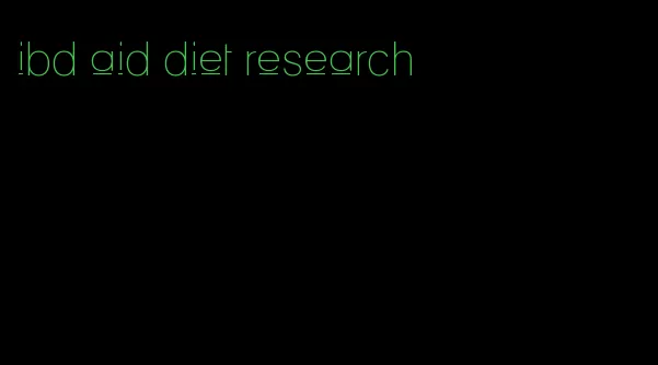 ibd aid diet research