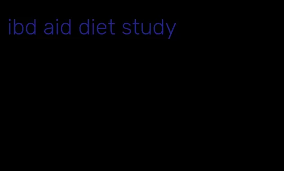 ibd aid diet study