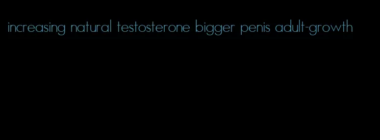 increasing natural testosterone bigger penis adult-growth