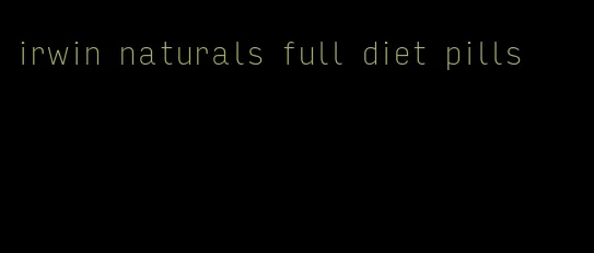 irwin naturals full diet pills