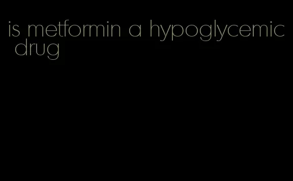 is metformin a hypoglycemic drug