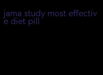 jama study most effective diet pill