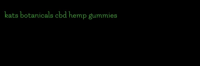 kats botanicals cbd hemp gummies