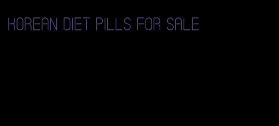 korean diet pills for sale