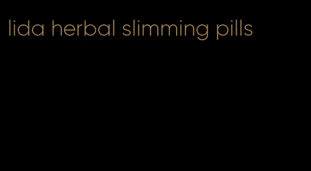 lida herbal slimming pills