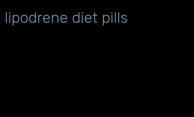 lipodrene diet pills