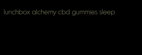 lunchbox alchemy cbd gummies sleep