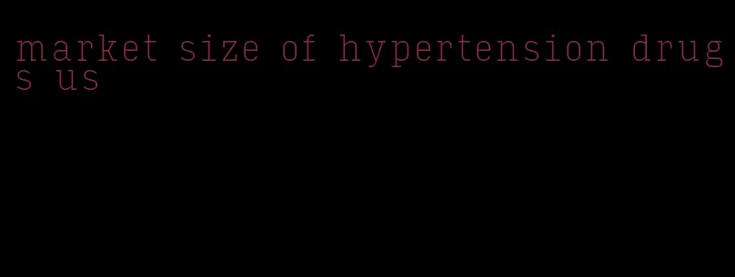 market size of hypertension drugs us