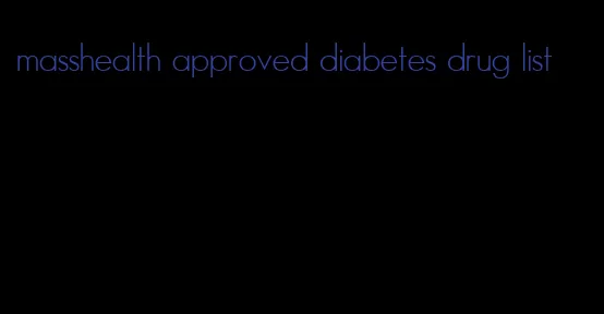 masshealth approved diabetes drug list