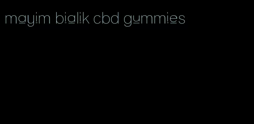 mayim bialik cbd gummies