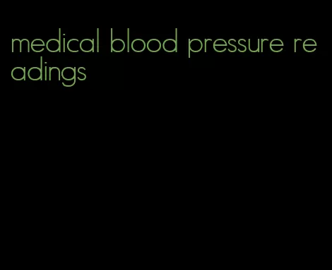 medical blood pressure readings