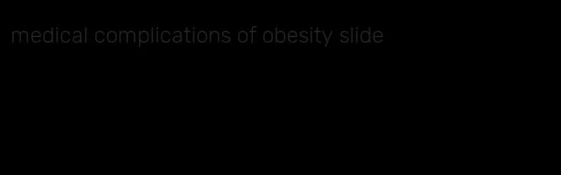 medical complications of obesity slide