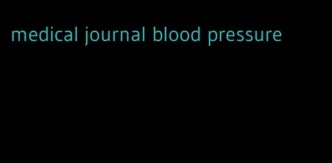 medical journal blood pressure