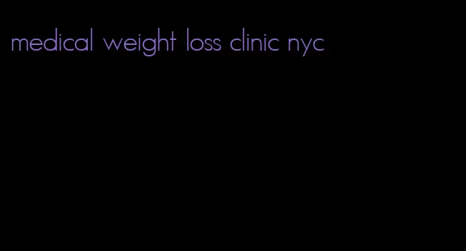 medical weight loss clinic nyc