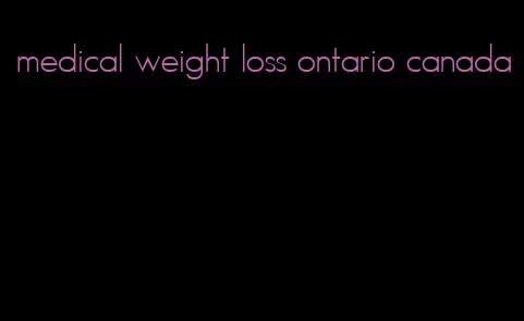 medical weight loss ontario canada