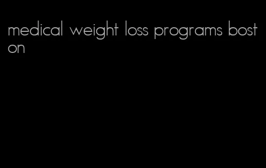 medical weight loss programs boston