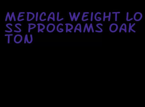 medical weight loss programs oakton